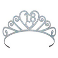 Glittered Metal "18" Tiara